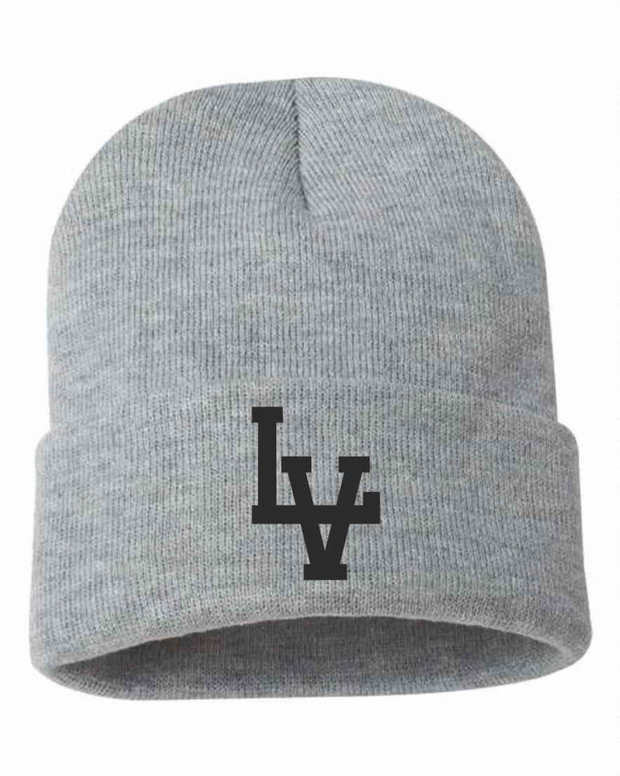 LV Signature Beanie - Heather Gray / Black