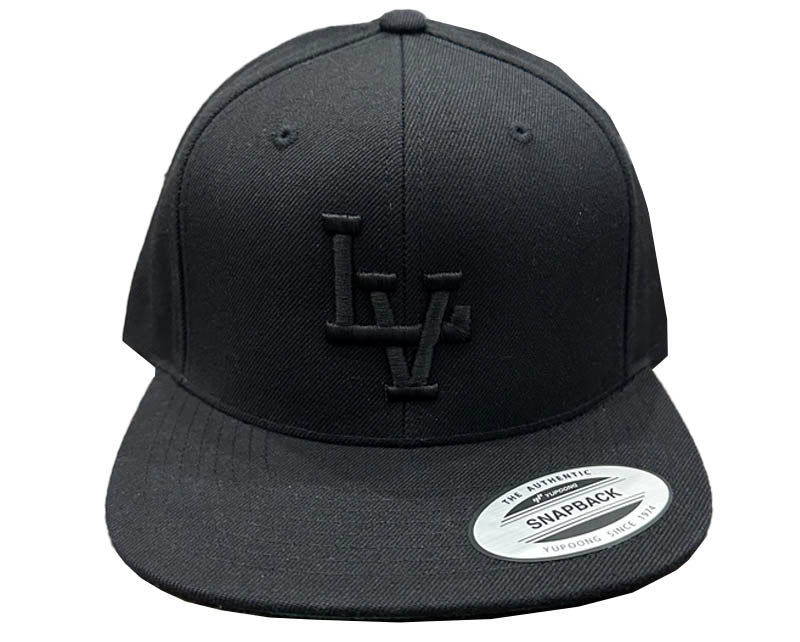 LV Signature Snapback - Black on Black