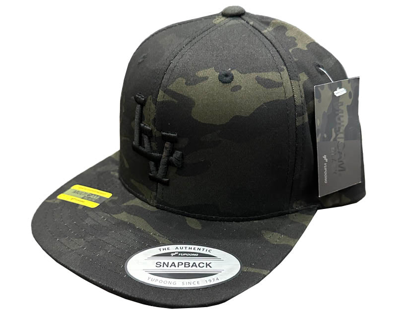 LV Signature Snapback - Black Camo